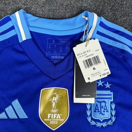 adidas Argentina 24 Away Soccer Jersey Womens Small IP8394 NWT Blue - Picture 4 of 7