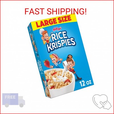 Kellogg's Rice Krispies Cold Breakfast Cereal, 8 Vitamins and Minerals, Rice Kri