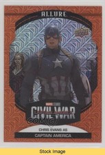 2022 Upper Deck Marvel Allure Sunrise Chris Evans as Captain America READ d8u