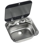 Smev Dometic 8005 Sink and Glass Lid VA8005 Chequered Lid Campervan Motorhome