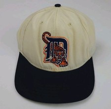 Vintage Detroit Lions D Logo Hat Annco USA Made MLB 80s 90s Baseball FADED WORN*
