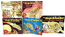 Magic School Bus Book Lot 5 Solar System Ocean Floor Electric Field Human Body