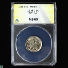 1938-D Buffalo Nickel ANACS MS 65