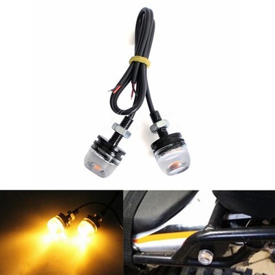 2Pcs 12V LED Eagle Eye Lights Screw Bolt Lamp Universal For Motorcycle Car ATV