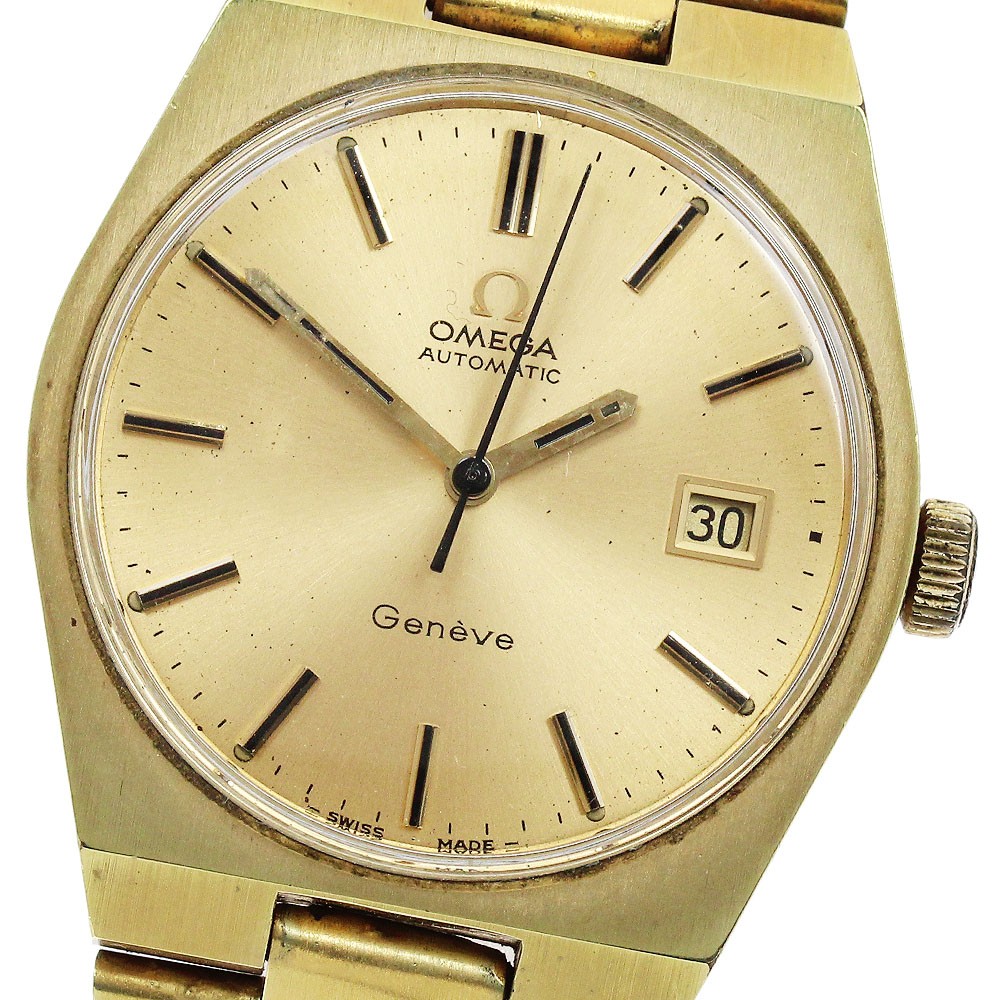 Omega 166.099 Geneva Date Automatic Men's Watch Cal.1481 Pre-Owned Japan