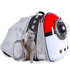 Dual Expandable Cat Backpack Front  Back Extension Pet Backpack Carrier, Fit...