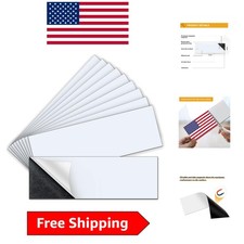 10 Pcs 12"x4" Customizable Bumper Sticker Magnets - Easy Apply  Remove
