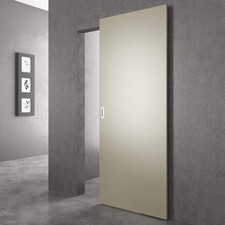 Upgraded 59" Concealed Sliding Barn Door Hardware with Soft Close  Track