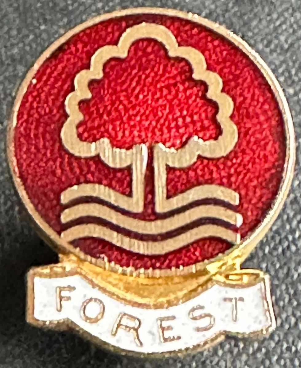 Ancien Pin's émaillé Nottingham Forest - Style Bouclier, Or, Collection Football