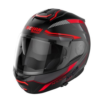 Nolan Klapphelm N100-6 SURVEYOR N-COM021 Gr: 2XL Schwarz Rot ECE 22.06