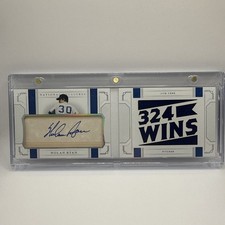 2019 Panini National Treasures Nolan Ryan “324 Wins” Cut Auto Booklet 5/5 🔥