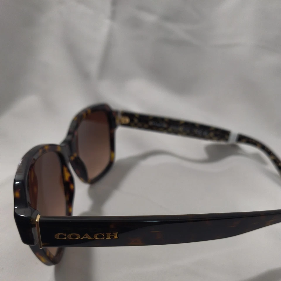 Gafas de sol Coach L1010 HC 8232 550713 marco de plástico tortuga oscuro solo marrón Foto 4 de 4