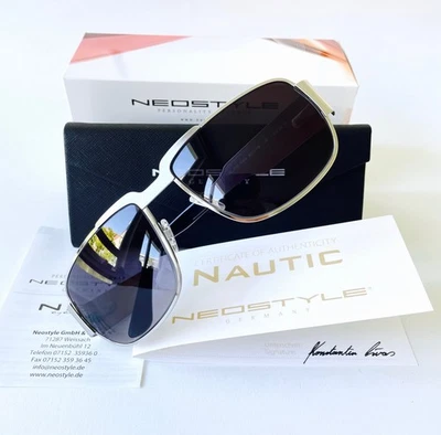 Neostyle Nautic 824 2 Sonnenbrille white gold silver 60/18 LARGE Elvis vintage - Bild 1 von 4