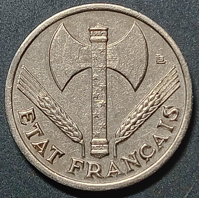 1942 France 50 Centimes Uncirculated Condition Vichy French Coin