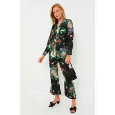 TUCKERNUCK Mille Floral Iris Finale Button Down Top NWT XXS