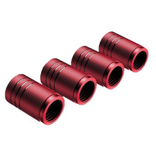 4pcs Aluminum Car Tire Valve Caps Knurled Wheel Air Stem Covers - New 4pcs Aluminum Car Tire Valve Caps Knurled Wheel Air Stem Covers - New