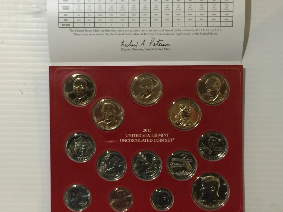 2015 S UNITED STATES MINT PROOF SET WITH COA - Denver only - Image 4 of 4