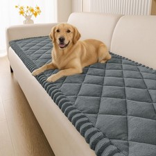 Non Slip Couch Cover for Dogs, Fuzzy Plush Pet Sofa Protector