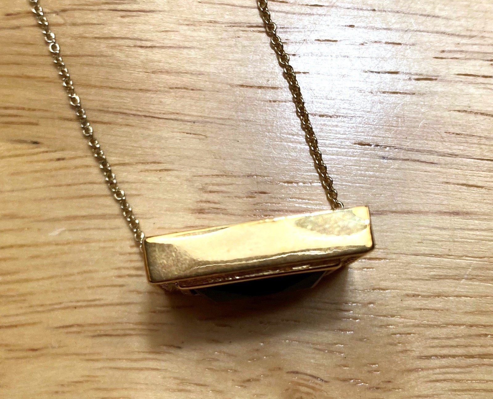 Roman Simulated Blue Sapphire Rectangular Pendant… - image 8