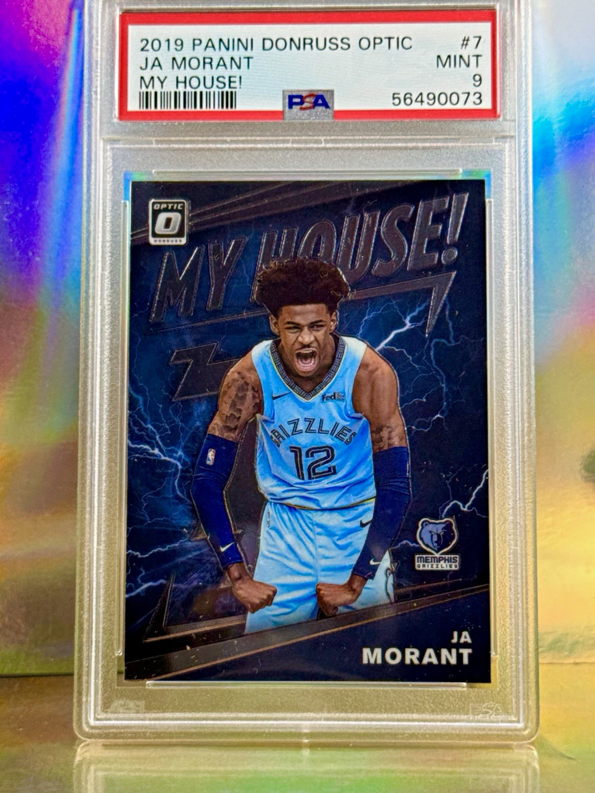 Panini Donruss Optic 2019-20 Ja Morant My House! #7 PSA 9 Rookie RC insert 