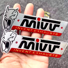 ADESIVO SCARICO MIVV METALLO ALTE TEMPERATURE 10 CM STICKER CARENE TELAIO MOTO