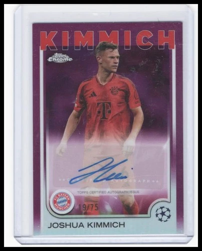2024-25 Topps Chrome UEFA - Joshua Kimmich - Magenta Refractor Auto #/75