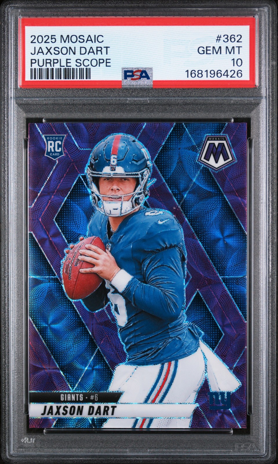 2025 PANINI MOSAIC PURPLE SCOPE #362 JAXSON DART PSA 10