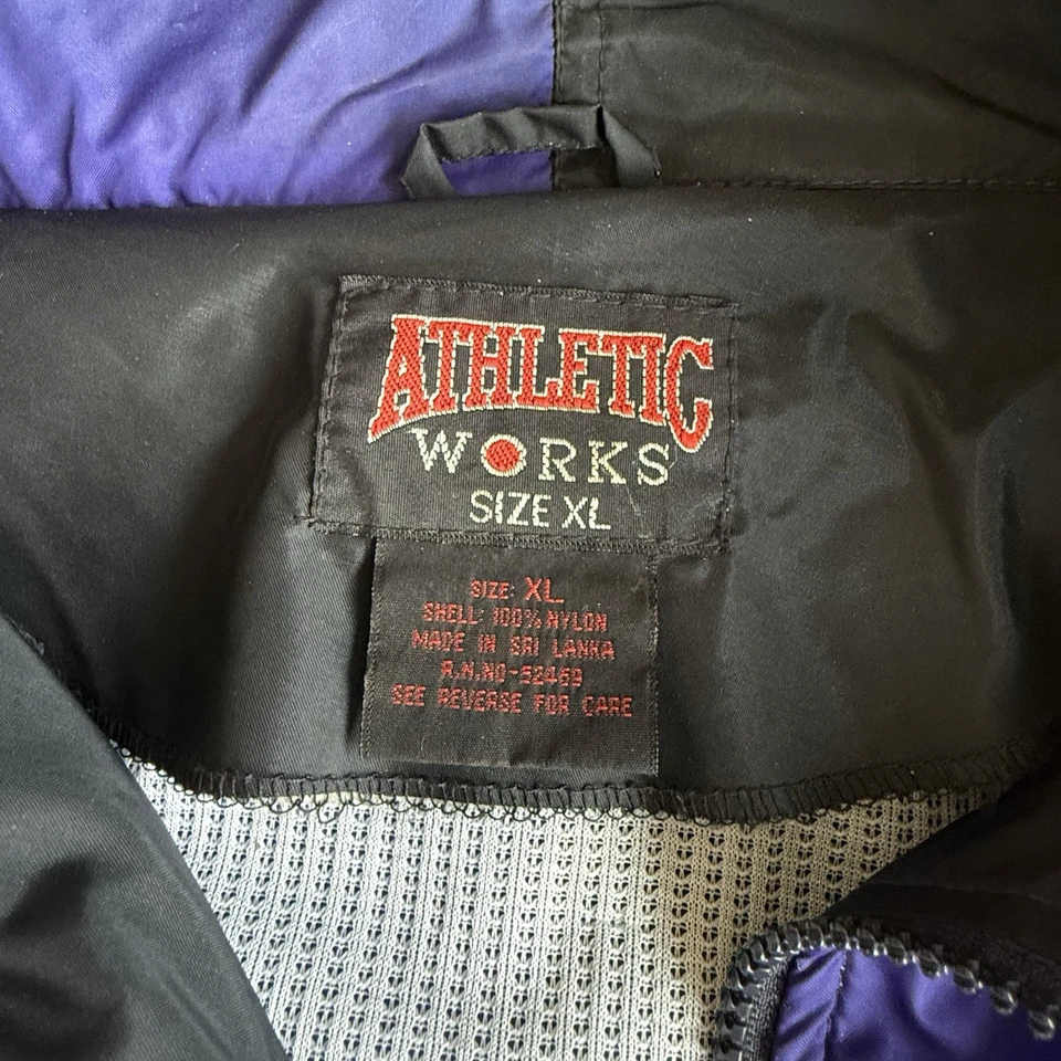 Chaqueta cortavientos vintage Athletic Works XL colorblock Y2K Gorp Core para mujer Foto 3 de 4