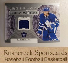 2022-23 Upper Deck Artifacts #TT-NK Nazem Kadri Jersey Threads of Time