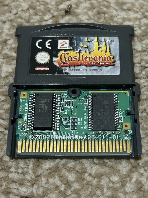 Castlevania Aria of Sorrow Nintendo Game Boy Advance GBA Genuine UK Authentic