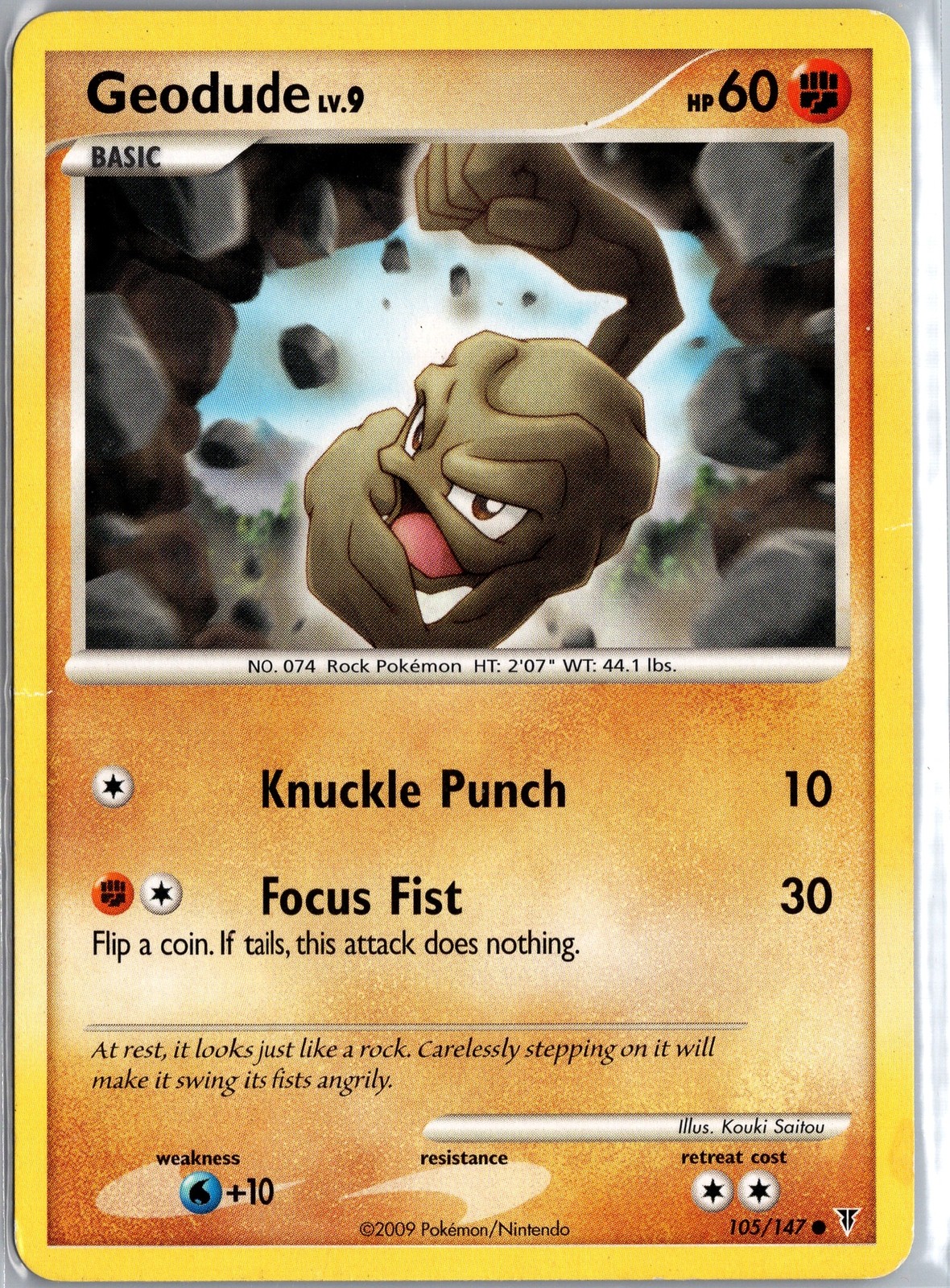 Geodude 105/147 - Uncommon Pokemon Card - Stormfront Set HP