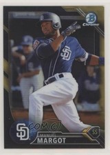 2016 Bowman Chrome Prospects Black & Gold Refractor Manny Margot Manuel 0o6v