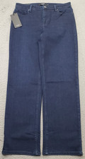 Hudson Jeans Womens 8 Blue Denim Dark Wash Stretch Straight Leg Streetwear