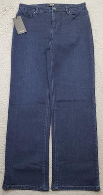 Hudson Jeans Womens 8 Blue Denim Dark Wash Stretch Straight Leg Streetwear