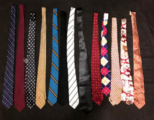 LOT of 13 Men's Vintage NECKTIES - 1950s 1960s 1970s