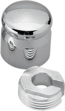 Pro-one Perf.mfg. Chrome Billet Choke Cable Knob Cover - Smooth 200210