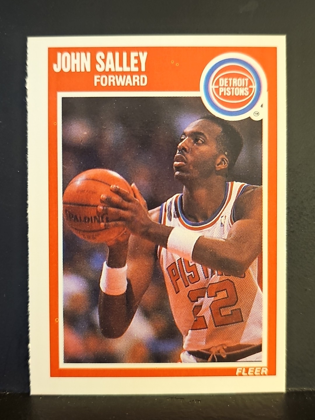 1989-90 Fleer #51 John Salley PISTONS 