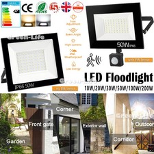 400W 300W 200W 100W 50W 30W 10W LED Flood Light Outdoor Garden Lamp Spotlight UK