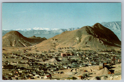 c1950s Tonopah Nevada Gold Rush Mines Union Oil Color Scene Postcard