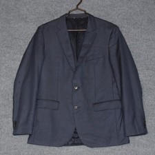 HUGO BOSS The James4 Navy Blue Wool Blazer Suit Jacket Men's Size 40R