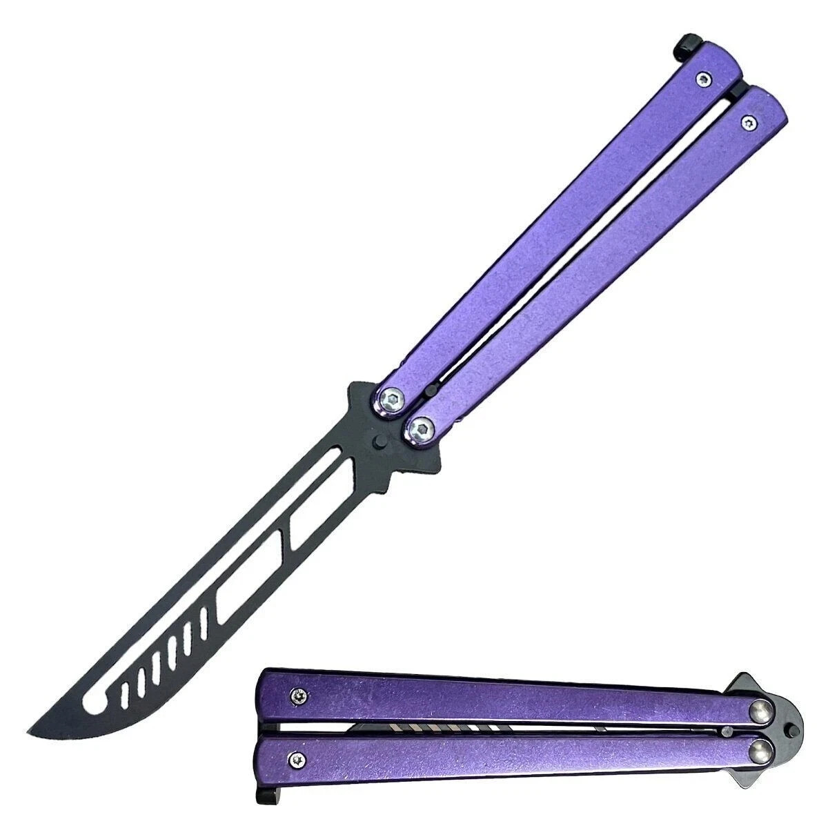 Butterfly Trainer Knife Practice Balisong Dull Training Tool Metal