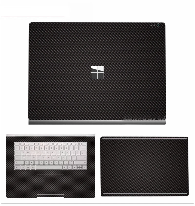 Carbon Vinyl Sticker Skin Protector Cover for Microsoft Surface Book Pro Laptop - Image 2 of 4