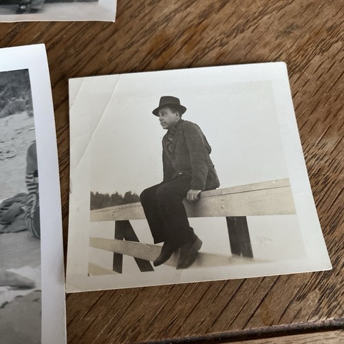 Vintage Photos Snapshots 15 Halloween Christmas Handsome Guys Swimsuits Beach - Bild 10 von 19