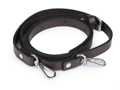 Taschenhenkel dunkelbraun Karabinern verstellbar Tragegriff Henkel