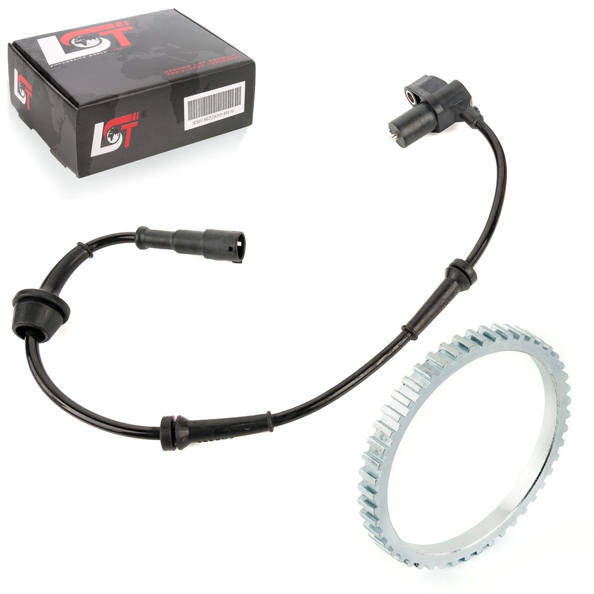 Abs Sensor and Abs Ring Set Front Speed Sensor 48 Teeth for VW Transporter T4