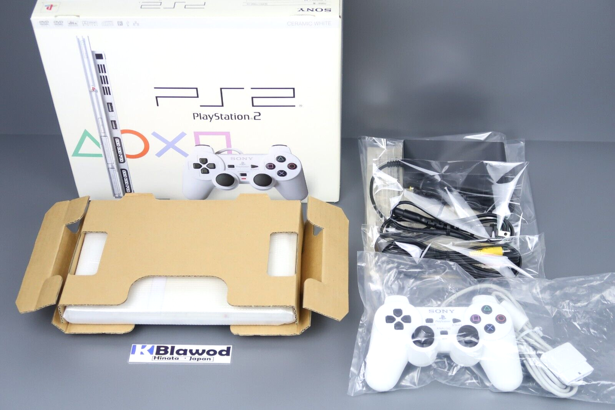 Sony Playstation 2 PS2 Slim Console White SCPH-77000 CW Excellent