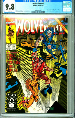 WOLVERINE 42 CGC 9.8 WP CABLE SABRETOOTH Copper Age MARVEL COMICS 1991