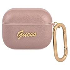 Official Guess Script Metal Collection Case for Apple AirPods 3 - NEW