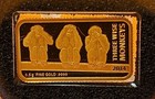2014 Tanzania 1500 Shilling Three Wise Monkeys Gold