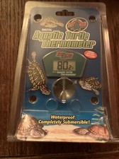 Aquatic Turtle Thermometer NEW Package Submersible Zoo Laboratories Suction Pet